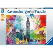 Ravensburger London Postcard, 500 styck, Byggnader, 12 År