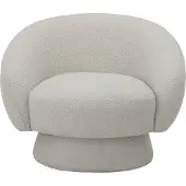 Bloomingville Ted loungestol, vit, polyester