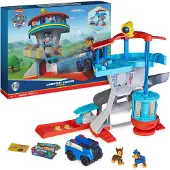 Ryhmä Hau Utsiktstornlekset med bilstartare, 2 Chase-actionfigurer, Chases polisbil och tillbehör, Barnleksaker från 3 år och uppåt
