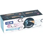 Milan Set med 5 linoleumskärverktyg för linoleumgravyr i återförslutbar box