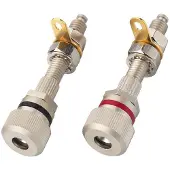 Monacor BP-420, speaker terminals, Rostfritt stål, Nickel