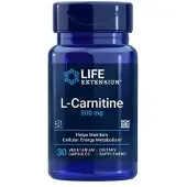 Life Extension , L-Karnitin, 500 mg, 30 Vegetariska Kapslar