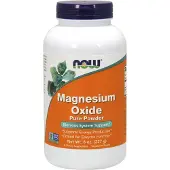 Now Magnesiumoxid Ren Pulver, 8 oz: Stödjer energiproduktion, muskelfunktion och nervfunktion; Verifierad enligt Non-GMO Project