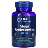Life Extension , Mega Benfotiamin, 250 mg, 120 Vegetariska Capsuler
