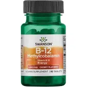 Swanson Health - Vitamin B-12 Methylcobalamin, 2500mcg Cherry - 60 tablets