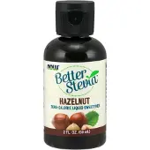 Now , Bättre Stevia, Kalorifri flytande sötningsmedel, Hasselnöt, 2 fl oz (59 ml)