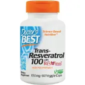 Doctors Best , Trans-Resveratrol 100, 60 Veggie Kapslar