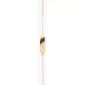 None Guldkedja med gravyrplatta för barn 14k guld 16cm L1/14-16