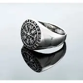 Northern Viking Jewelry Vegvisir ring NVJ-H-SO001-210