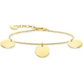 Thomas Sabo with three discs gulfärgad armband A1961-413-39-L19V