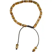 Silver Bar natural sten armband latte justebart 4422