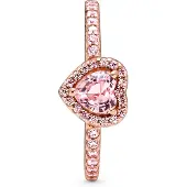 Pandora Ring Non-stackable Sparkling Elevated Heart ring 188421C04-54