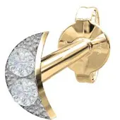 Nordahl Jewellery PIERCE52 diamantörhänge Moon 3,5mm 314 206BR5