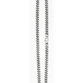 None Pansarlänk i oxiderat sterling silver 5 mm 50 cm OKSPAN150/50