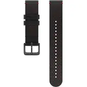 Polar läderarmband svart/röd 20 mm storlek M/L 910104669