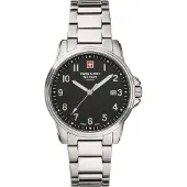 Swiss Alpine Military By Grovana Leader Black Dial Quartz 7011.1137 100M herrklocka svart
