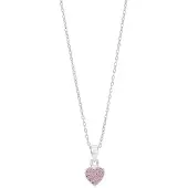 Nordahl Jewellery barn pink hjärt halsband 825 164