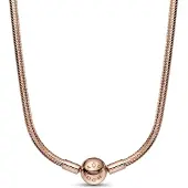 Pandora Moments Snake Chain 14k rose gold-plated halsband 382234C00-42