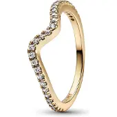 Pandora Timeless Ring Stackable Sparkling Wave ring 162539C01-50