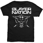 Ginza.se Slayer: Unisex T-Shirt/Slayer Nation (Black) (Small)