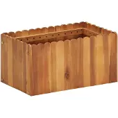 vidaXL Odlingslåda upphöjd 50x30x25 cm massivt akaciaträ
