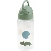 Done by Deer Vattenflaska m. Sugrör - 350 ml - Happy Clouds - Gr - - One Size - Vattenflaska