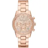 Michael Kors Klocka - - Ritz - Rostfritt stål - Roséguld - Vattentålighet 5 ATM