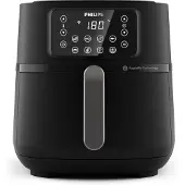 Philips 5000 Series HD9285 XXL Connected - Varmluftsfritös - 7.2 liter - 2000 W - mörkt silver/svart