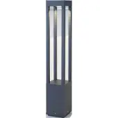 Faro LED pollare AGRA, Svart, Aluminium / grå / zink, Modern, LED-utomhuslampa