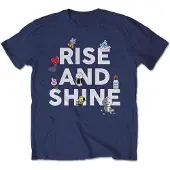 Ginza.se BT21: Unisex T-Shirt/Rise And Shine (Navy Blue) (Large)
