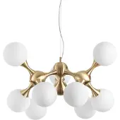 Ideal Lux Hänglampa Nodi, dimbar, Mässing / guld, Vardagsrum / matsal, Metall, Pendellampa