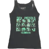 Ginza.se The Sex Pistols: Ladies Vest T-Shirt/Pretty Vacant (Black) (Small)