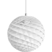 Louis Poulsen Design pendellampa Patera, dimbar, Vitt / opal, Vardagsrum / matsal, Syntetmaterial, Design, Pendellampa