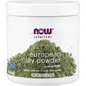 Now , Solutions, Européisk lera pulver, 6 oz (170 g)