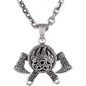 Northern Viking Jewelry Bear Paw Axe silver berlock NVJ-H-RS066