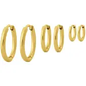 Edblad Triple Pair Hoops örhängen Gold 125185 smyckeset