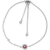 Silver Bar Diana armband röd 7573
