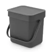 Brabantia Sort &amp Go-avfallskärl 3l Grå