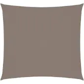 vidaXL Solsegel oxfordtyg fyrkantigt 5x5 m taupe