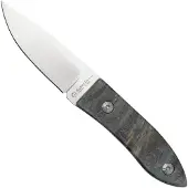 Maserin AM22, 923-RB Blue Poplar Burl, fixed knife, Atillio Morotti design