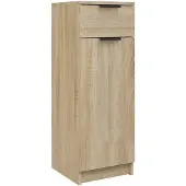 vidaXL Badrumsskåp sonoma-ek 32x34x90 cm konstruerat trä
