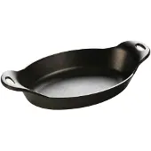 Lodge hosd vrme frbttrad och kryddad gjutjrn 36-ounce oval serveringsrtt 36 ounce svart