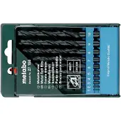Metabo 627158000 Metall-spiralborrset 10 delar 1 mm, 2 mm, 3 mm, 4 mm, 5 mm, 6 mm, 7 mm, 8 mm, 9 mm, 10 mm 10 st