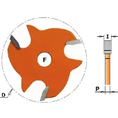 Cmt Skivnotfräs 822.330.11; 3,0/47,6 mm