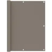 vidaXL Balkongskärm taupe 120x300 cm oxfordtyg