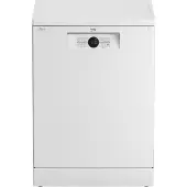 Beko BDFN26430W, Fristående, Full storlek (60 cm), Vit, Knappar, LED, 1,3 m