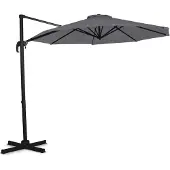 Vonroc Parasoll Bardolino 300cm – Premium parasoll | Grå