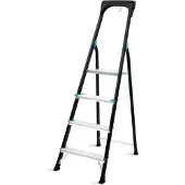 Vonroc PRO Hushållsstege – 4 steg – Anti slip | Max. Kapacitet 150kg