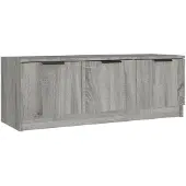 vidaXL TV-bänk grå sonoma 102x35x36,5 cm konstruerat trä