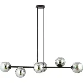 Emibig Hänglampa Glassy LIGHTING, dimbar, Svart, Vardagsrum / matsal, Glas, Modern, Pendellampa